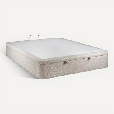 Sommier Coffre Bouclette Beige 180x200 H39cm