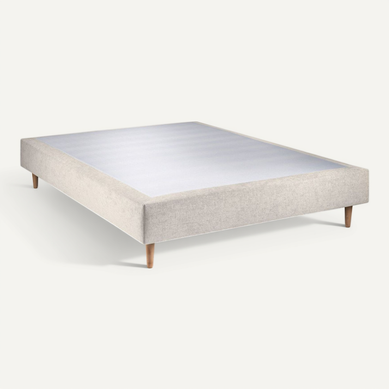 Sommier Tapissier Tissu Beige Clair 160x200 H35cm Sommier Tapissier Tissu Beige Clair 160x200 H35cm