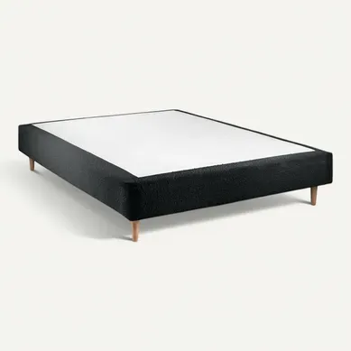Sommier Tapissier Bouclette Noir 140x200 H35cm Sommier Tapissier Bouclette Noir 140x200 H35cm