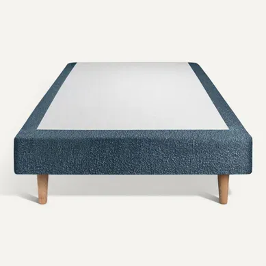 Sommier Tapissier Bouclette Bleu 90x200 H35cm Sommier Tapissier Bouclette Bleu 90x200 H35cm