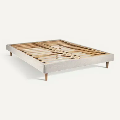 Sommier Kit Tissu Beige Clair 140x190 H29cm Sommier Kit Tissu Beige Clair 140x190 H29cm