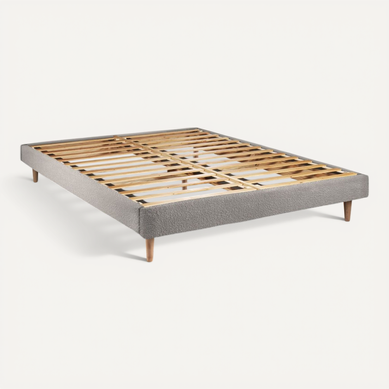 Sommier Kit Bouclette Gris 200x200 H29cm Sommier Kit Bouclette Gris 200x200 H29cm