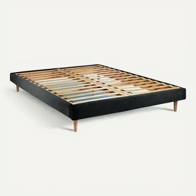 Sommier Kit Bouclette Noir 180x200 H29cm