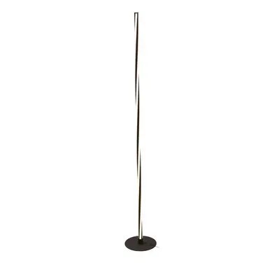 Lampadaire Noir LED Dimmable Spirale Moderne 148 Cm - Telvo