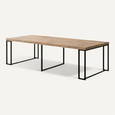Kama - Table Console Extensible 10-12 Personnes Effet Bois 300cm Kama - Table Console Extensible 10-12 Personnes Effet Bois 300cm