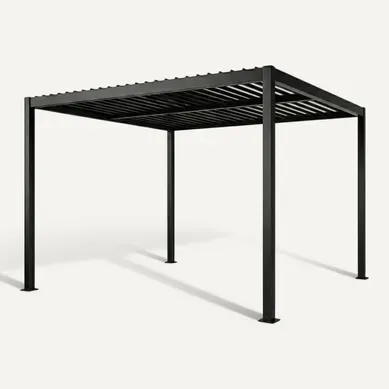 Rhodes - Pergola Bioclimatique 3x3m Structure Et Lames Orientables En Aluminium Rhodes - Pergola Bioclimatique 3x3m Structure Et Lames Orientables En Aluminium