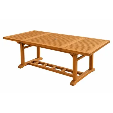 Kajang - Table En Teck Rectangulaire Extensible 170 Cm
