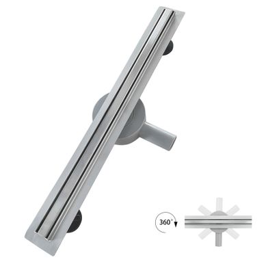 Caniveau Douche Italienne Étroit L.120 Cm à Encastrer Inox, Siphon 360°, Drainage 36l/min -tika Caniveau Douche Italienne Étroit L.120 Cm à Encastrer Inox, Siphon 360°, Drainage 36l/min -tika