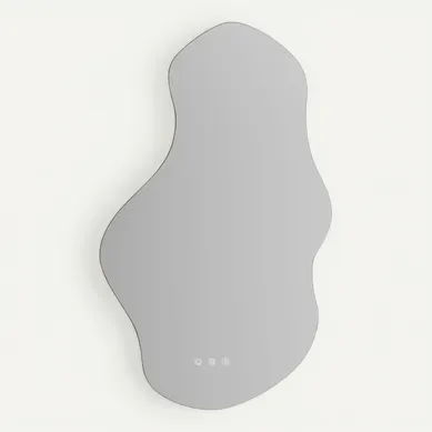 Miroir LED Lumineux 60 X 100 Cm (2100 Lms) Antibuée + Intensité Et Couleur Réglables - Onda Miroir LED Lumineux 60 X 100 Cm (2100 Lms) Antibuée + Intensité Et Couleur Réglables - Onda
