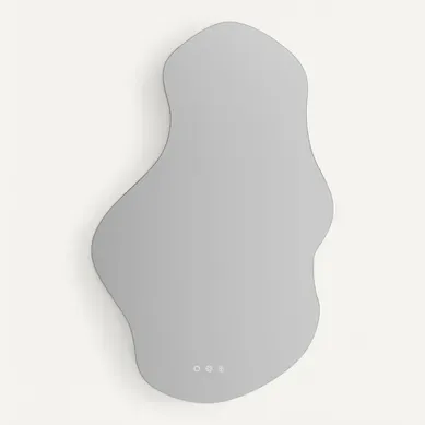 Miroir LED Lumineux 70 X 110 Cm (2100 Lms) Antibuée + Intensité Et Couleur Réglables - Onda Miroir LED Lumineux 70 X 110 Cm (2100 Lms) Antibuée + Intensité Et Couleur Réglables - Onda