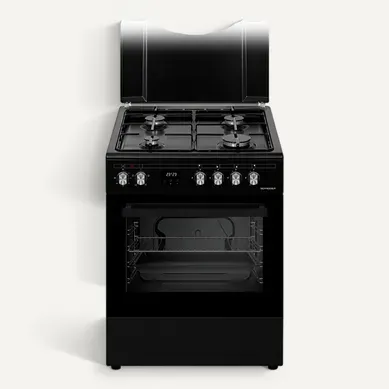 Cuisinière Gaz Black Mat - Sccg64c-bm Cuisinière Gaz Black Mat - Sccg64c-bm