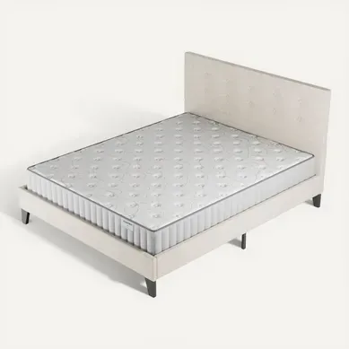 Ensemble 120x190 cm, lit avec tête de lit + matelas mousse Ép.16cm à mémoire de forme Ensemble 120x190 cm, lit avec tête de lit + matelas mousse Ép.16cm à mémoire de forme