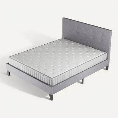 Ensemble 160x200 cm, lit avec tête de lit + matelas mousse Ép.22cm à mémoire de forme Ensemble 160x200 cm, lit avec tête de lit + matelas mousse Ép.22cm à mémoire de forme