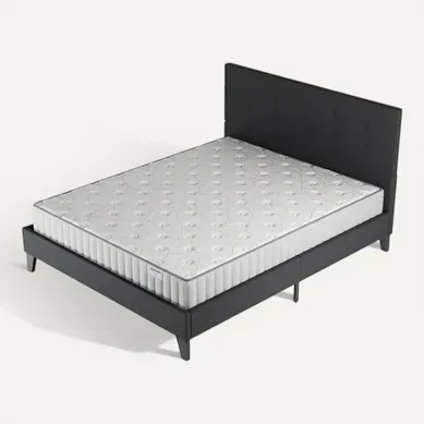 Ensemble 160x200 cm, lit avec tête de lit + matelas mousse Ép.22cm à mémoire de forme Ensemble 160x200 cm, lit avec tête de lit + matelas mousse Ép.22cm à mémoire de forme
