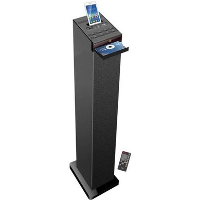 Tour Bluetooth Hi-fi Avec Lecteur Cd, USB 2.0 Et Radio Fm Noir