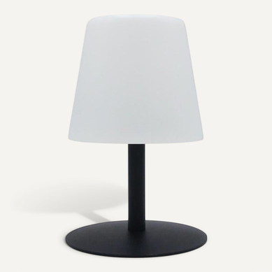 Lampe De Table LED Sans Fil Dimmable Noire, 25 Cm