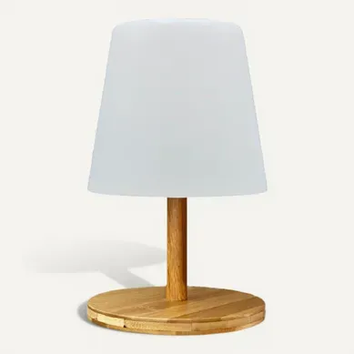 Lampe De Table Sans Fil Standy Mini Bois H25cm Lampe De Table Sans Fil Standy Mini Bois H25cm