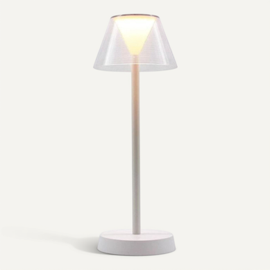 Lampe De Table LED Sans Fil Blanche 34 Cm Ip44 Blanc Chaud