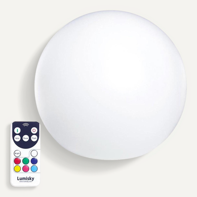 Boule Lumineuse Multicolore Rechargeable D'extérieur D.30 cm - Bobby C30