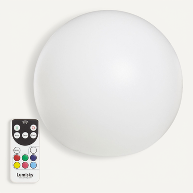 Boule Lumineuse Multicolore Rechargeable D\'extérieur D.40 cm - Bobby C40