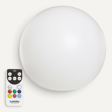 Boule Lumineuse Multicolore Rechargeable D\'extérieur D.60 cm - Bobby C60