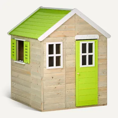 Maisonnette Enfant Extérieur En Bois Tinni Avec Plancher Maisonnette Enfant Extérieur En Bois Tinni Avec Plancher