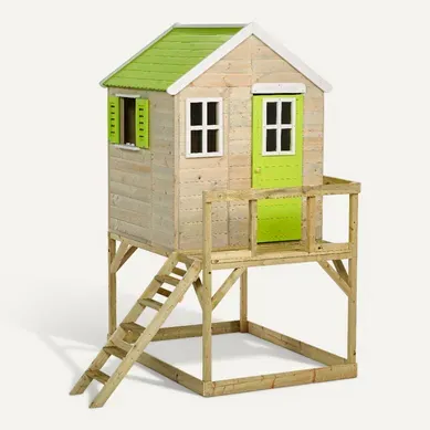 Maisonnette Enfant Extérieur En Bois Tinni Avec Plateforme Maisonnette Enfant Extérieur En Bois Tinni Avec Plateforme
