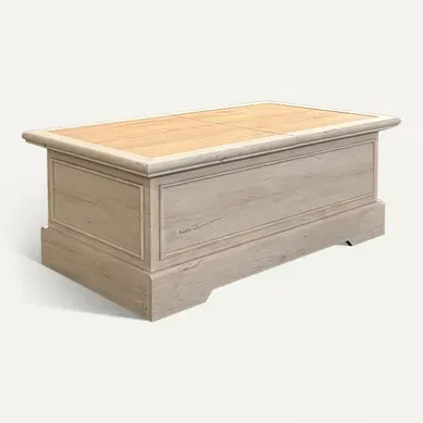 Table basse COSTAL Imitation chêne clair vieilli Table basse COSTAL Imitation chêne clair vieilli vue 3/4