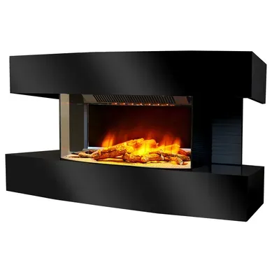 Cheminée électrique 2000w Noir Lounge Medium Noir