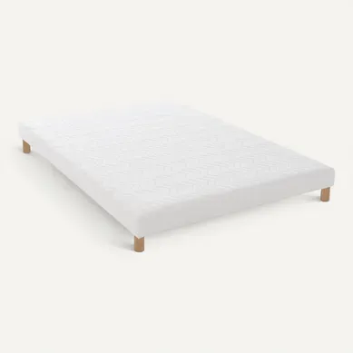 Sommier Tapissier A Lattes Blanc 160x200 Sommier Tapissier A Lattes Blanc 160x200