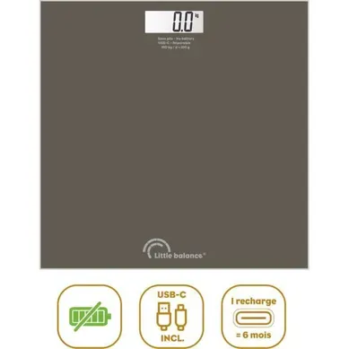 Pèse-personne Rechargeable USB-c Sb3 Tonka 180 Kg, Plateau Verre Trempé LCD Pèse-personne Rechargeable USB-c Sb3 Tonka 180 Kg, Plateau Verre Trempé LCD