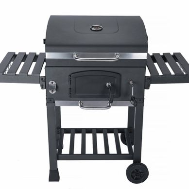 Barbecue Grill Charbon De Bois Noir - Fumoir Avec Récupérateur De Cendres. Aérateurs. Bac Charbon Barbecue Grill Charbon De Bois Noir - Fumoir Avec Récupérateur De Cendres. Aérateurs. Bac Charbon