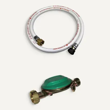 Kit Tuyau Flexible De Gaz 1.5 M À Embouts Mécaniques 25mm + Détendeur Butane 28mbar 1.3kg/h – Kit Tuyau Flexible De Gaz 1.5 M À Embouts Mécaniques 25mm + Détendeur Butane 28mbar 1.3kg/h –