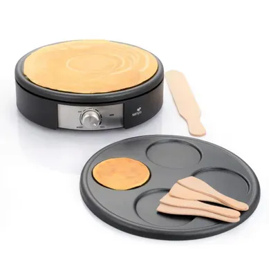 Crêpière Électrique 2 Plaques Interchangeables En Fonte D’aluminium, Crêpe Time 1500w Crêpière Électrique 2 Plaques Interchangeables En Fonte D’aluminium, Crêpe Time 1500w