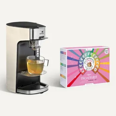Machine à thé Tea Time + Coffret Les 2 Marmottes offert Machine à thé Tea Time + Coffret Les 2 Marmottes offert