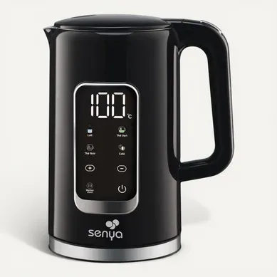 Bouilloire Électrique Programmable Double Paroi Noire Avec 5 Menus Automatiques Sybf-k043n Bouilloire Électrique Programmable Double Paroi Noire Avec 5 Menus Automatiques Sybf-k043n