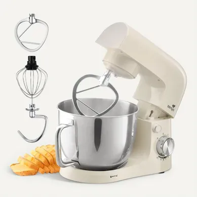 Robot Pâtissier Multifonction 1500w Bol 5l Et 10 Vitesses, Taste et Pastry Crème
