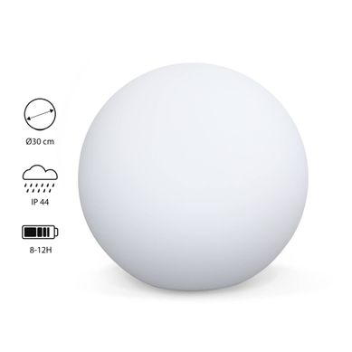 Boule LED 40cm – Sphère Décorative Lumineuse. D.40cm. Blanc Chaud. Commande à Distance Boule LED 40cm – Sphère Décorative Lumineuse. D.40cm. Blanc Chaud. Commande à Distance