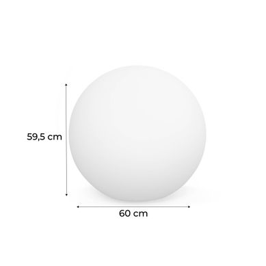 Boule LED 60cm – Sphère Décorative Lumineuse. D.60cm. Blanc Chaud. Commande à Distance Boule LED 60cm – Sphère Décorative Lumineuse. D.60cm. Blanc Chaud. Commande à Distance