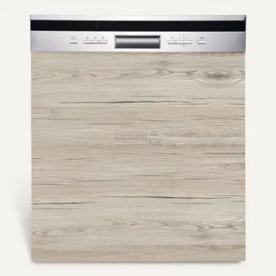 Façade Pour Lave-vaisselle Semi-intégrable Eco Noyer Blanchi L 60 Cm