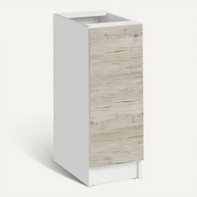 Meuble Bas De Cuisine Eco Noyer Blanchi 1 Porte L 30 Cm