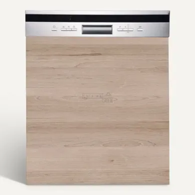 Façade Pour Lave-vaisselle Semi-intégrable Eco Chene Naturel L 60 Cm