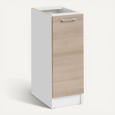 Meuble Bas De Cuisine Eco Chene Naturel 1 Porte L 30 Cm