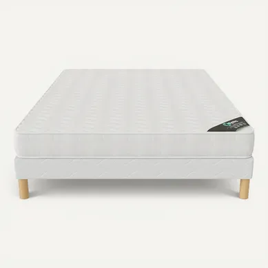 Ensemble Matelas Mousse Confort + Sommier 140x190 Epaisseur 15cm Ensemble Matelas Mousse Confort + Sommier 140x190 Epaisseur 15cm