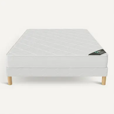 Ensemble Matelas Mousse Senso + Sommier 200x200 Hauteur 17cm Ensemble Matelas Mousse Senso + Sommier 200x200 Hauteur 17cm