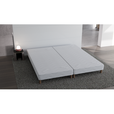 Sommier Tapissier 140x190 (2x70x190) + Jeu De Pied
