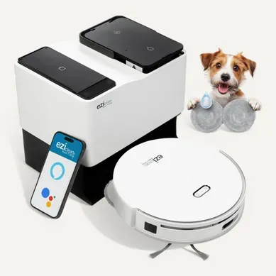 Robot Aspirateur Laveur Connecté Eziclean® All In One Z15 Pro
