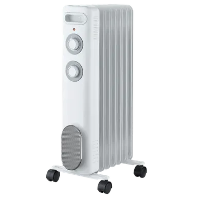 Radiateur Mobile Bain D'huile Calista 2000w Blanc Radiateur Mobile Bain D'huile Calista 2000w Blanc