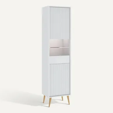 Vitrine Barcelona - 1 Porte Blanc Vitrine Barcelona - 1 Porte Blanc