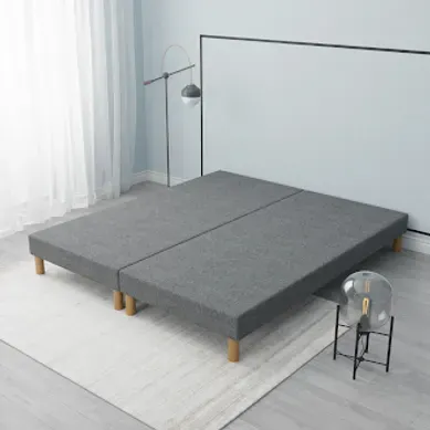 Sommier Tapissier Gris 140x200 (2x70x200) + Jeu De Pied . Fabrication Francaise. Sommier Tapissier Gris 140x200 (2x70x200) + Jeu De Pied . Fabrication Francaise.